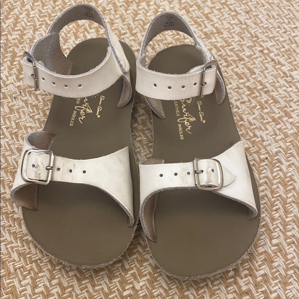 Salt Water Sandals by Hoy - White Kids Sandals